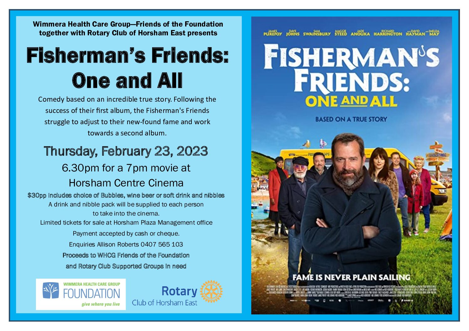 “Fisherman’s Friends: One and All” Movie Night – February 2023 Featured Image
